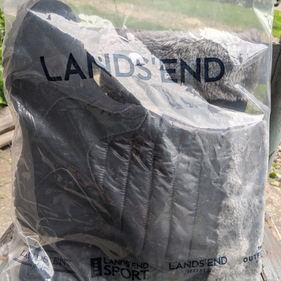 Lands' End Shoes - Lands' End Tall Navy Blue Insulated Winter Boots 9